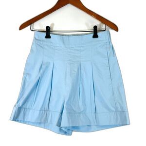 Mod Ref Blue Shorts Pleated High Rise Summer Vacation
